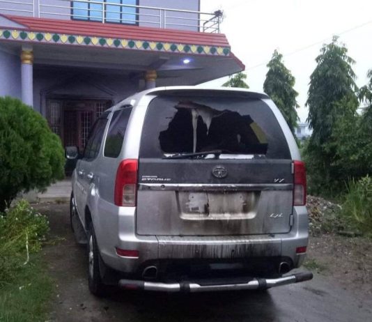 नेकपा प्रमुख सचेतक ढकालको घरमा पेट्रोल बम प्रहार