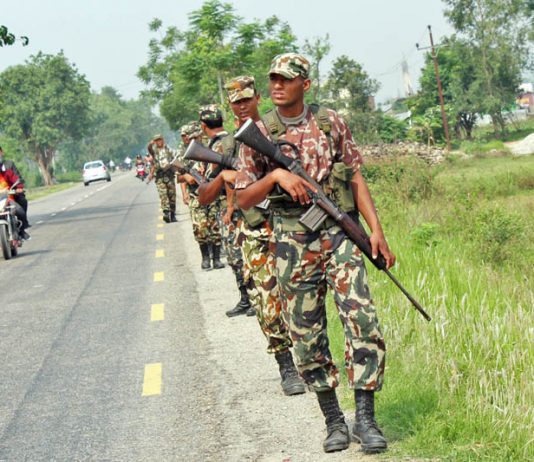 स्थानीय तह निर्वाचन : नेपाली सेनालाई चितवनका महत्वपूर्ण क्षेत्रको सुरक्षा जिम्मा