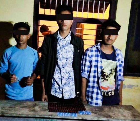 सिरहामा लागूऔषधसहित तीन युवा पक्राउ