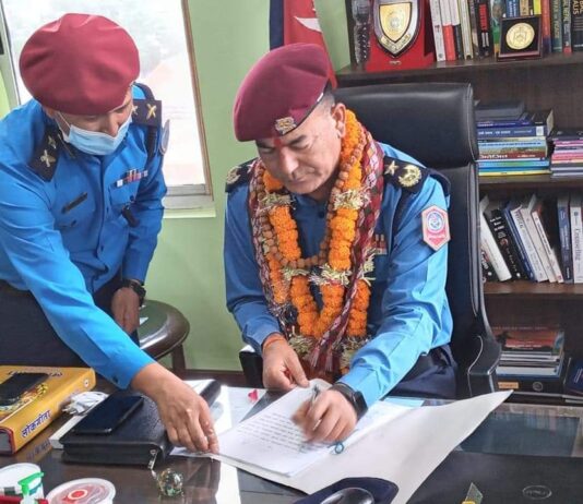 उपत्यका प्रहरी कमाण्ड सम्हाल्दै एआईजी धानुकले दिए कडा निर्देशन