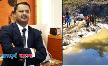 प्रचण्डको घरेबेटीबाट खोसियो बञ्चरे डाँडा सडक निर्माण ठेक्का, तोकियो जरिवाना