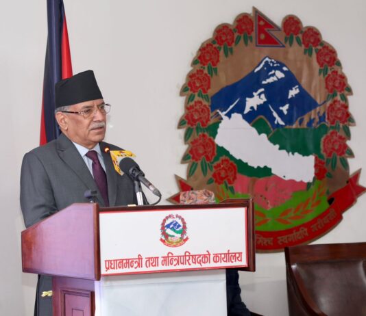प्रधानमन्त्री प्रचण्डले आज राष्ट्रका नाममा सम्बोधन गर्ने