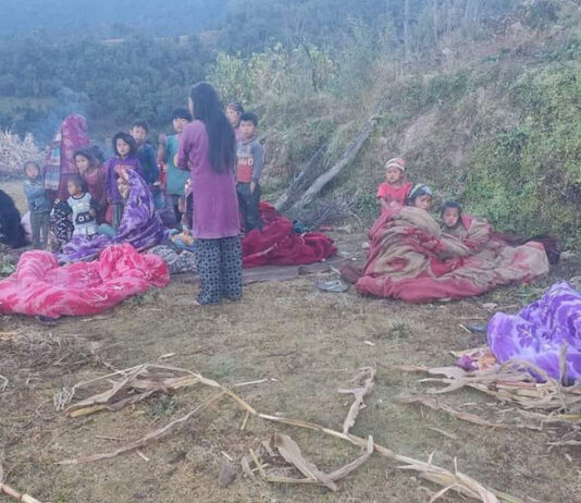 जाजरकोट केन्द्रबिन्दु भएर फेरि भूकम्पको धक्का