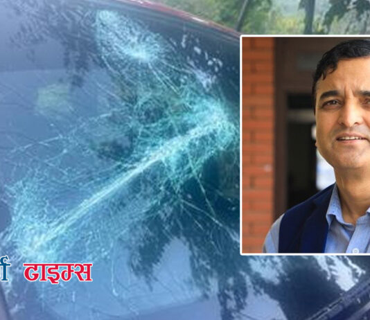 एमाले सचिव याेगेश चढेकाे गाडीमाथि कसले गर्यो तोडफोड ?