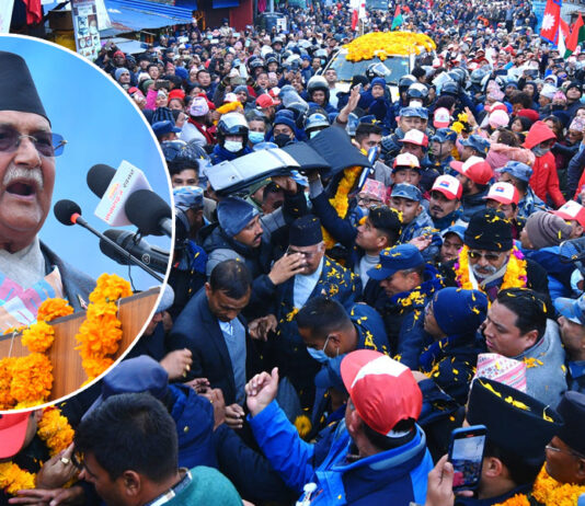 एमाले अध्यक्ष ओलीमाथि मुक्काले हान्ने प्रयास