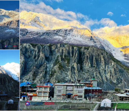 हिमाली सौन्दर्य र साहसिक ट्रेकिङको केन्द्र बन्दै मनाङ (तस्वीरहरू)