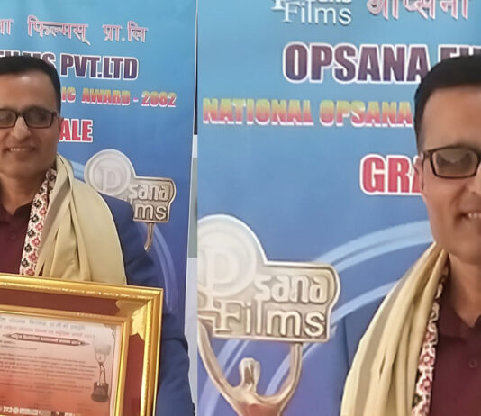 सन्चारकर्मी शिरोमणि दवाडीलाई ‘राष्ट्रिय सृजनशील सञ्चारकर्मी सम्मान’