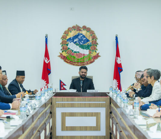 सिंहदरबारमा प्रधानमन्त्री बालेनले गरे एकैपटक १७ देशका राजदूतसँग संवाद (तस्वीरहरू)