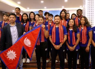आईसीसी वुमेन्स च्यालेन्ज ट्रफी खेल्ने नेपाली टोलीको बिदाइ (तस्वीरहरू)