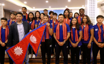 आईसीसी वुमेन्स च्यालेन्ज ट्रफी खेल्ने नेपाली टोलीको बिदाइ (तस्वीरहरू)