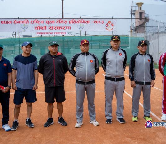 प्रधानसेनापति राष्ट्रिय टेनिस प्रतियोगिता आजदेखि सुरु, कति खेलाडी छन् सहभागी ? (तस्वीरहरू)