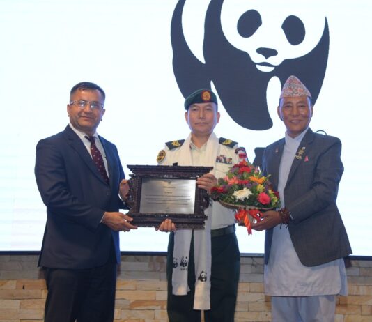 नेपाली सेनालाई विश्व वन्यजन्तु कोषद्वारा विशेष सम्मान