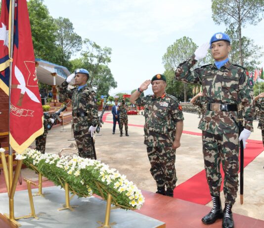 मनाइयो अन्तर्राष्ट्रिय शान्ति सैनिक दिवस, दुई सैनिकका परिवारलाई सम्मान