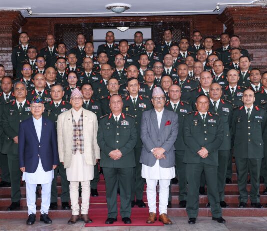 नेपाली सेनाको हायर कमाण्ड तथा म्यानेजमेन्ट तालिम सम्पन्न