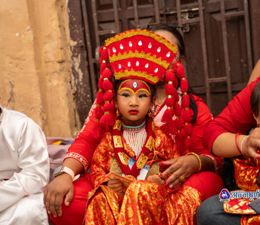 लाखेननीमा १०८ भैरव तथा पञ्चकुमारी पूजा (तस्वीरहरू)