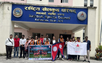 पेरिस वर्ल्ड गेम्समा सहभागी हुन जाने स्वस्तिश्री गुरुकुलको टोलीलाई राखेपद्वारा बिदाइ