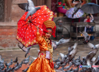 हनुमानढोकामा सामूहिक कुमारी पूजा (तस्वीरहरू)