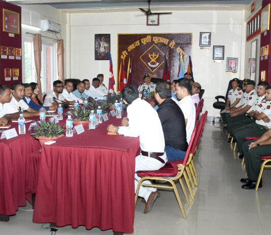 बर्दिबासमा रक्षा संवाददाता अभिमुखीकरण कार्यक्रम शुभारम्भ